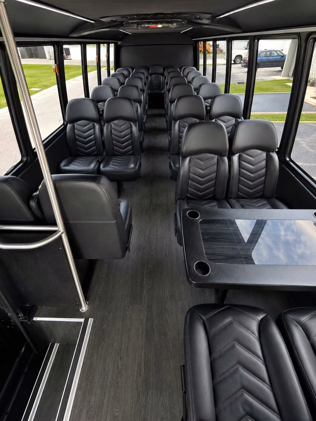 15 passenger minibus inside