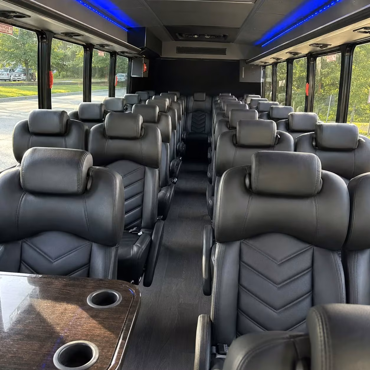 30 passenger minibus inside